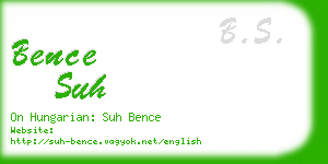 bence suh business card